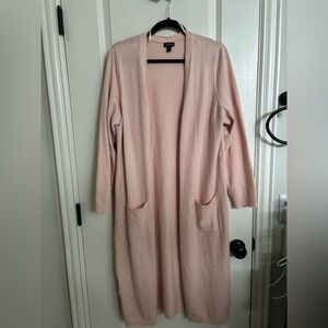Torrid Light Pink Open Front Cardigan